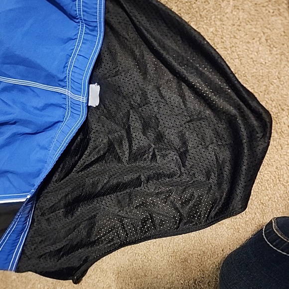 NIKE Vintage Blue & Black Swim Trunks - Picture 12 of 15